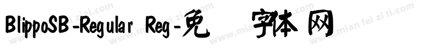 BlippoSB-Regular Reg字体转换